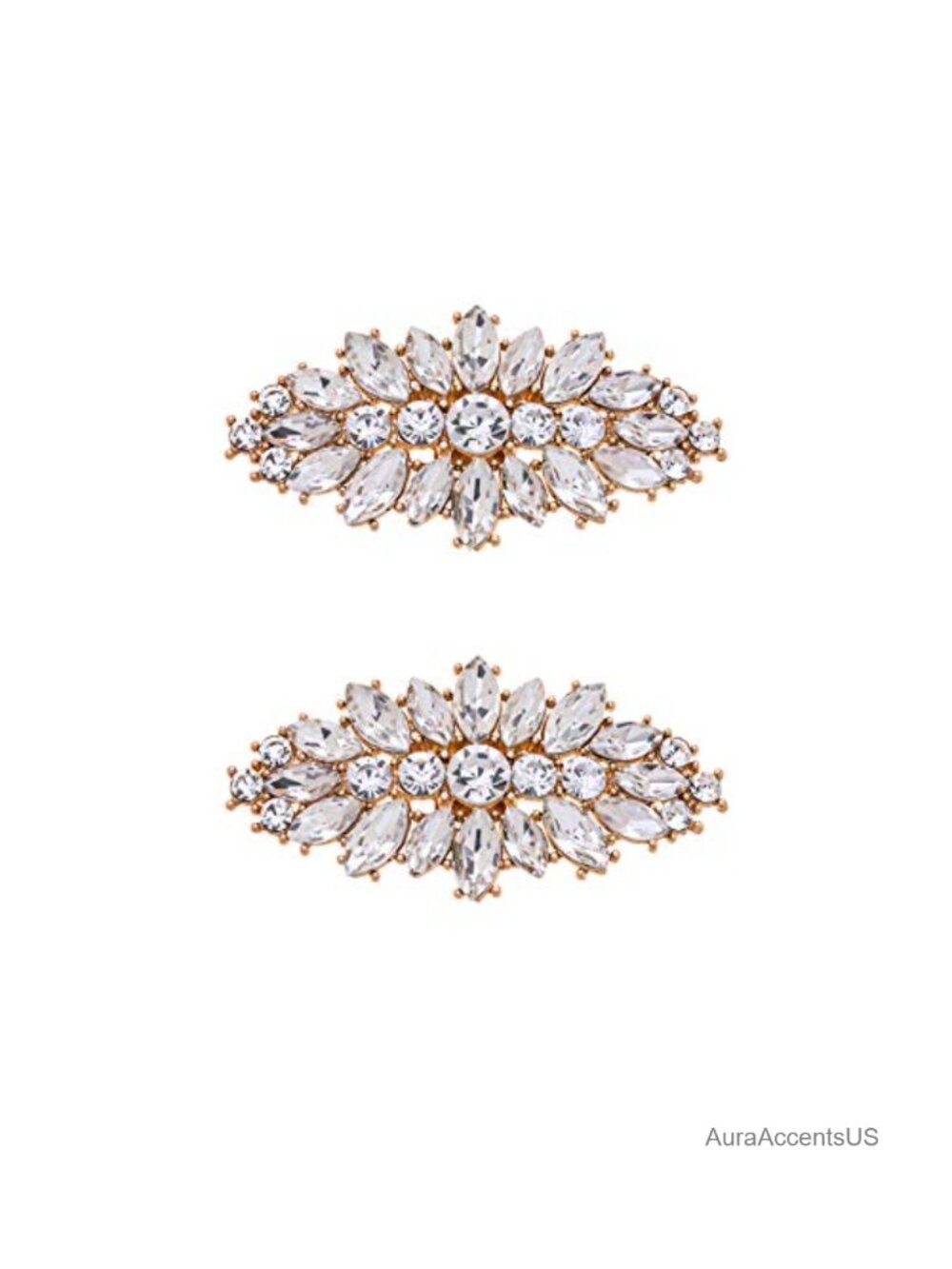 Rhinestone Shoe Clips Pair Wedding Party Shoe Accessories